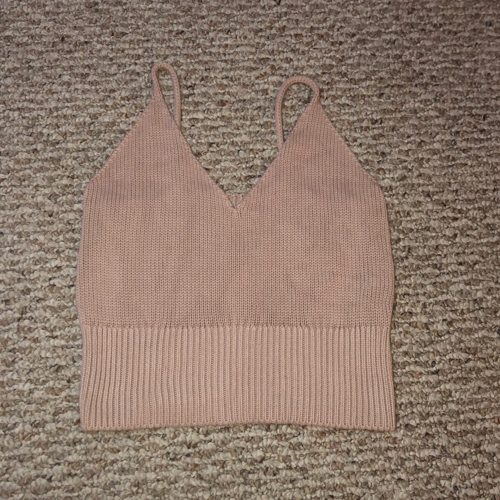 Knit crop top